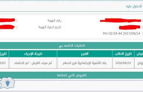 الاستعلام عن قرض بنك التسليف
